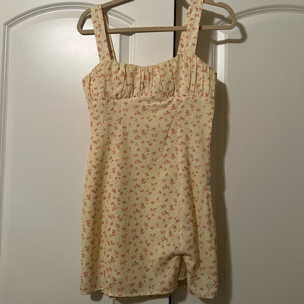 Princess Polly Yellow Floral Dress